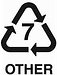 plastic recycling symbol 7