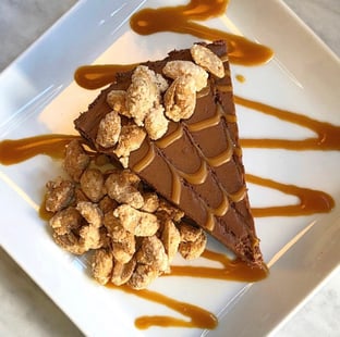 Caramel and peanut pie